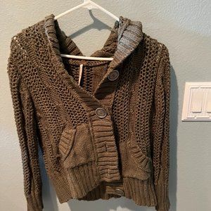 ALT Bella Swan New Moon Green Cardigan Free People Size Large